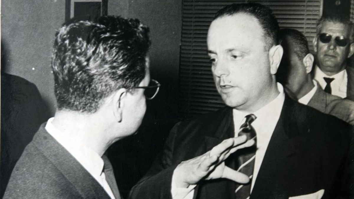 González-Sosa, con el entonces ministro de Turismo, Manuel Fraga.