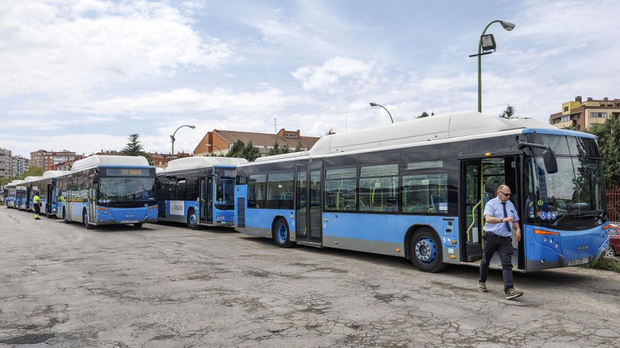 Burgos recibe los autobuses del Ayuntamiento de Madrid, que se incorporarán a la flota tras pasar una revisión