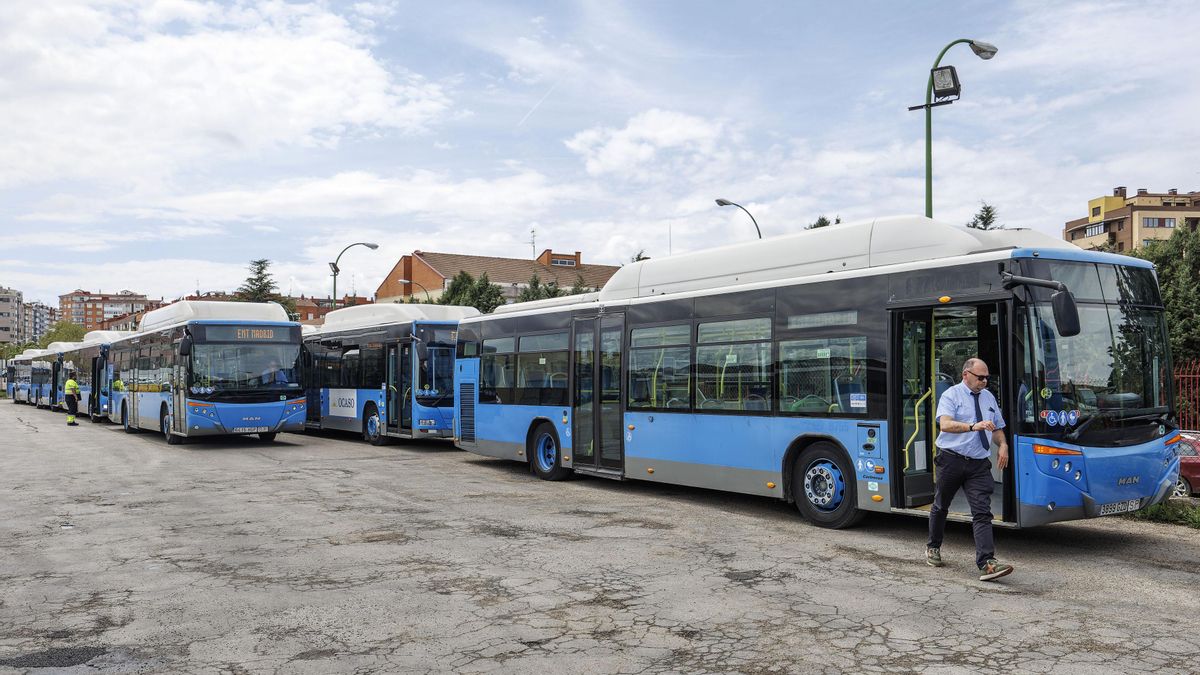 Burgos recibe los autobuses del Ayuntamiento de Madrid, que se incorporarán a la flota tras pasar una revisión