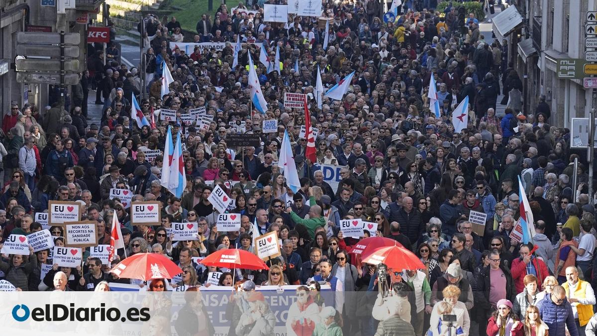 Miles de personas salen a la calle en Santiago de Compostela en defensa ...
