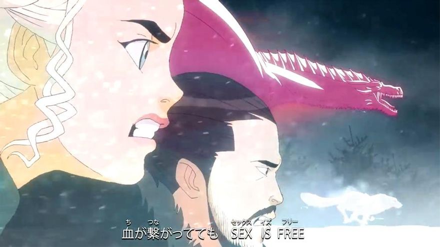 Así sería Juego de Tronos si la serie fuera un anime