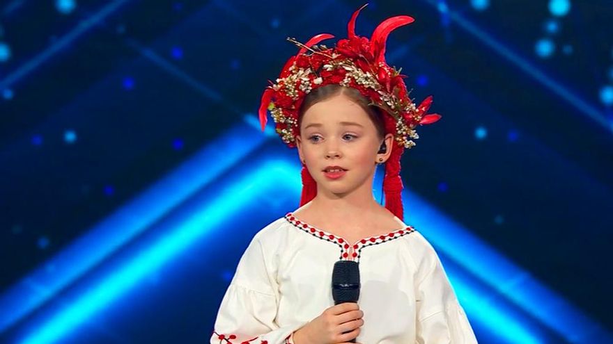 'Got Talent' dio voz a una niña refugiada: "Deseo ganar el premio y donarlo al ejército ucraniano"
