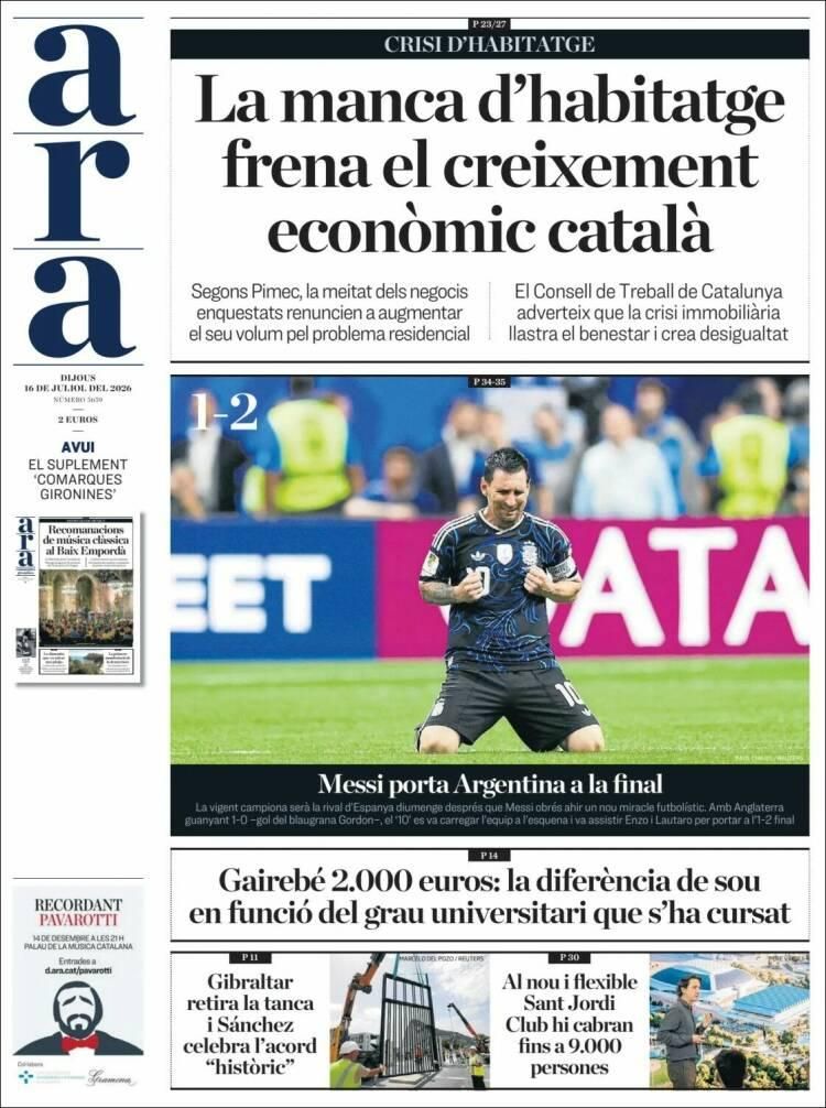 Hermosa mañana, ¿verdad? La Selección Argentina lo hizo otra vez: las tapas de los diarios se rinden ante la Scaloneta finalista