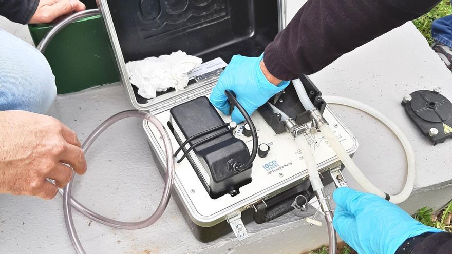 Prueba de muestreo en piezómetro