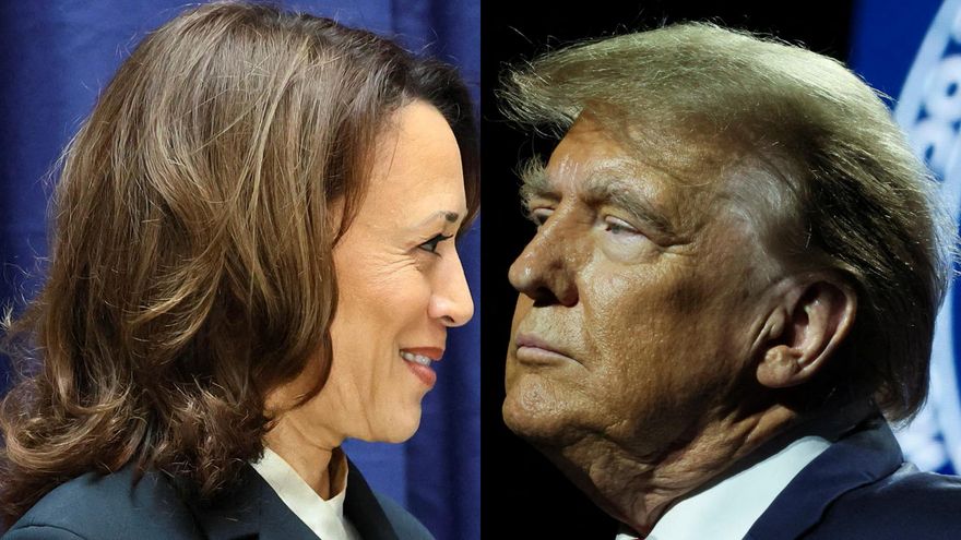 Así van las encuestas entre Donald Trump y Kamala Harris a tres semanas de las elecciones