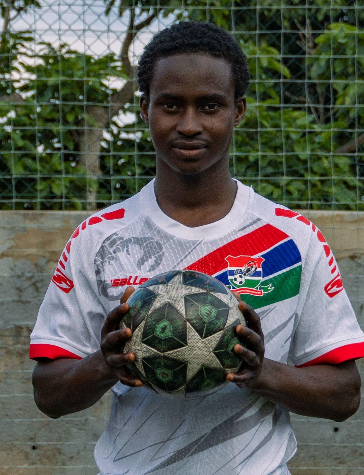 Buba, jugador de la selección de Gambia en la Mini Copa África de Tenerife.