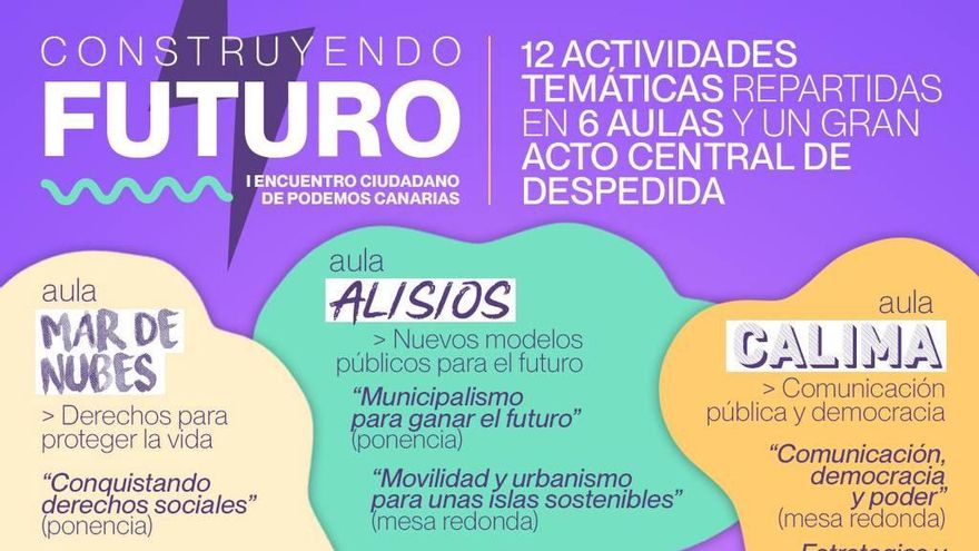 Podemos Canarias celebrará un encuentro ciudadano en la Universidad de Las Palmas de Gran Canaria