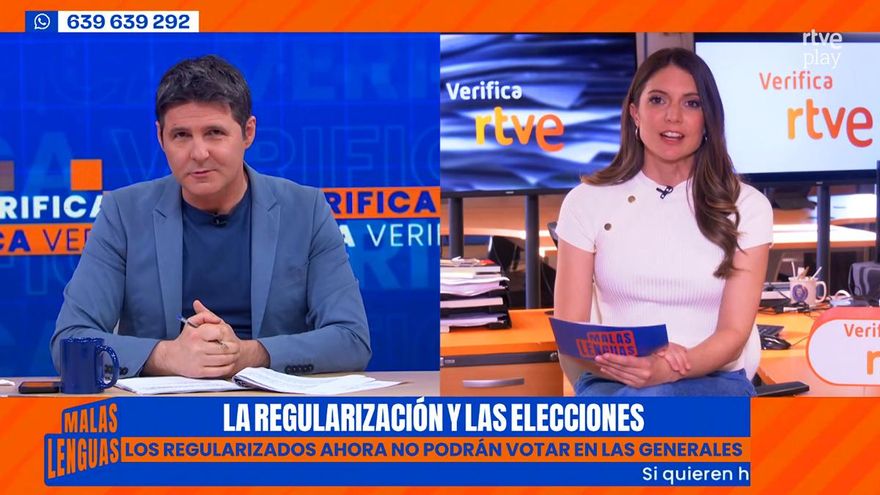 'Malas lenguas' desmonta en RTVE un bulo sobre los migrantes regularizados y su supuesto voto en las próximas elecciones