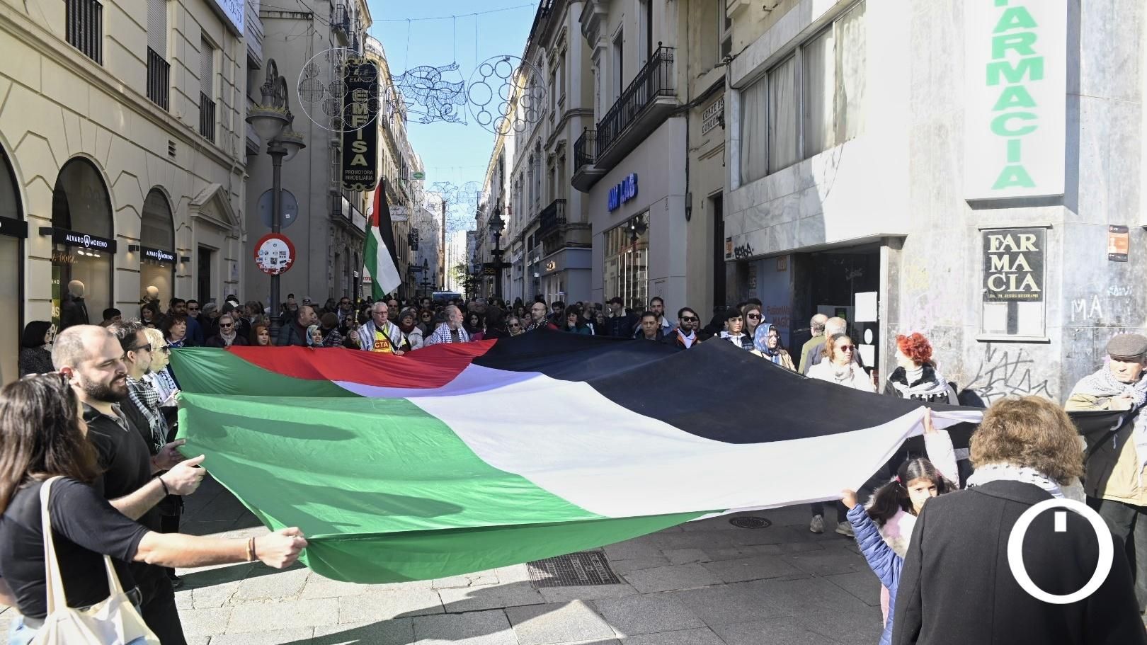 Manifestación por el pueblo Palestino.