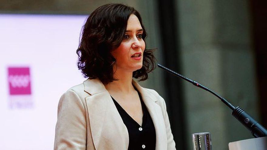 La presidenta de la Comunidad de Madrid, Isabel Díaz Ayuso.