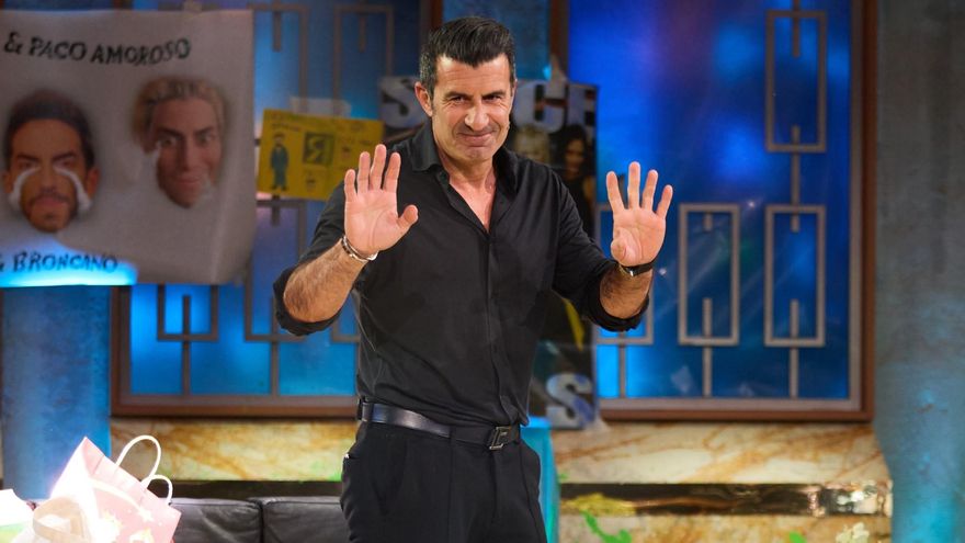 Luis Figo sorprendió en 'La Revuelta' con dos promesas a Broncano y la confesión de una rencilla del pasado