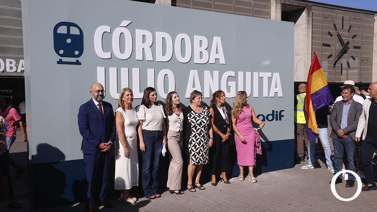 Presentación del cambio de la nueva denominación oficial de la Estación de Córdoba - Julio Anguita