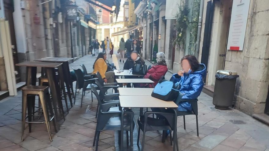 Calle del Medio, en Santander.