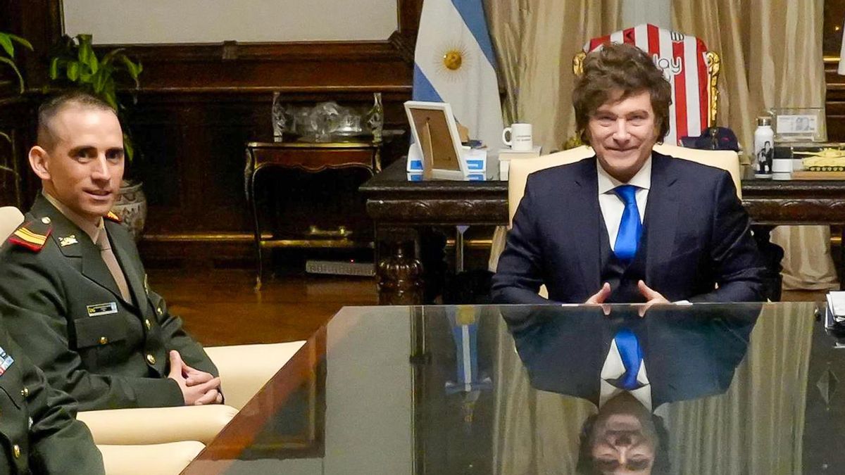 Milei recibió en la Casa Rosada a Nahuel Gallo, el gendarme que estuvo detenido en Venezuela