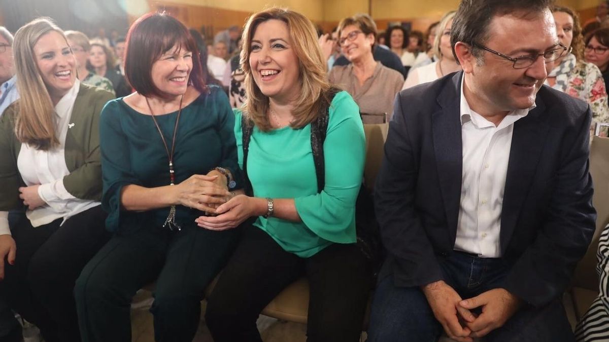 Susana Díaz, en la entrega de los premios Clara Campoamor el sábado.