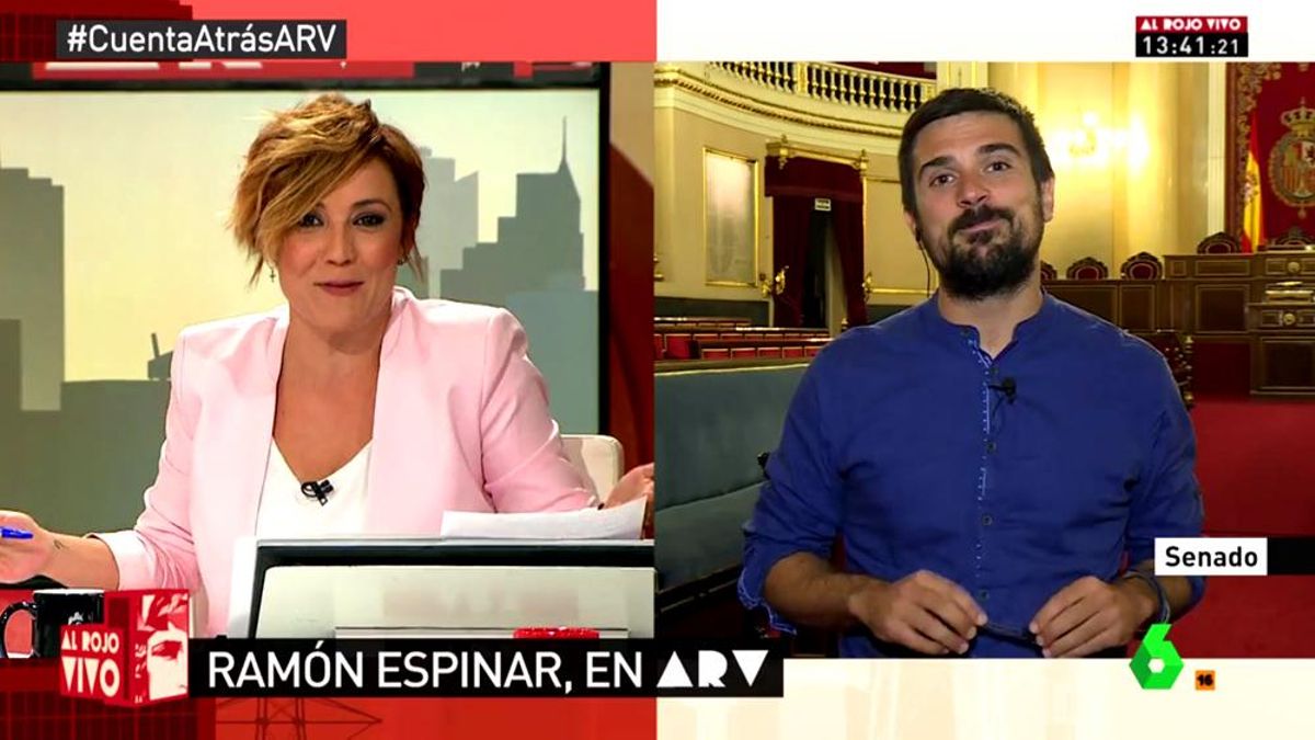 Ramón Espinar se queja a Cristina Pardo por sus preguntas... y recibe un zasca épico