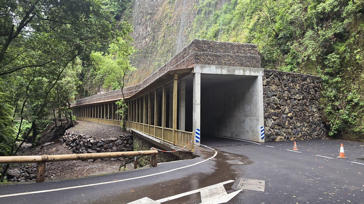 Nuevo acceso a Los Tilos, en el municipio de San Andrés y Sauces.