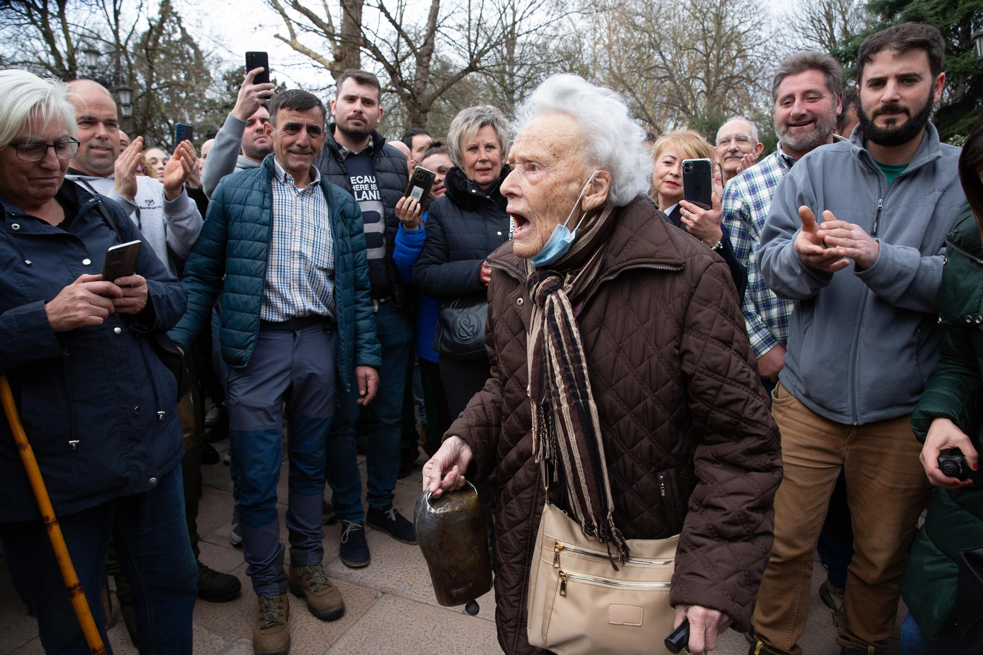 Momentos de tensión ante la sede de Presidencia