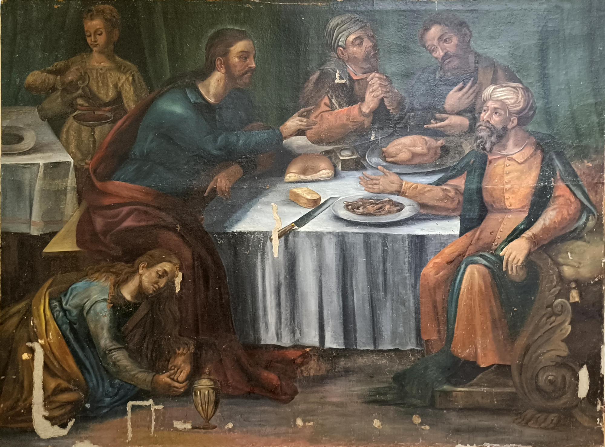 Cuadro del Monasterio de Yuso antes de la restauración