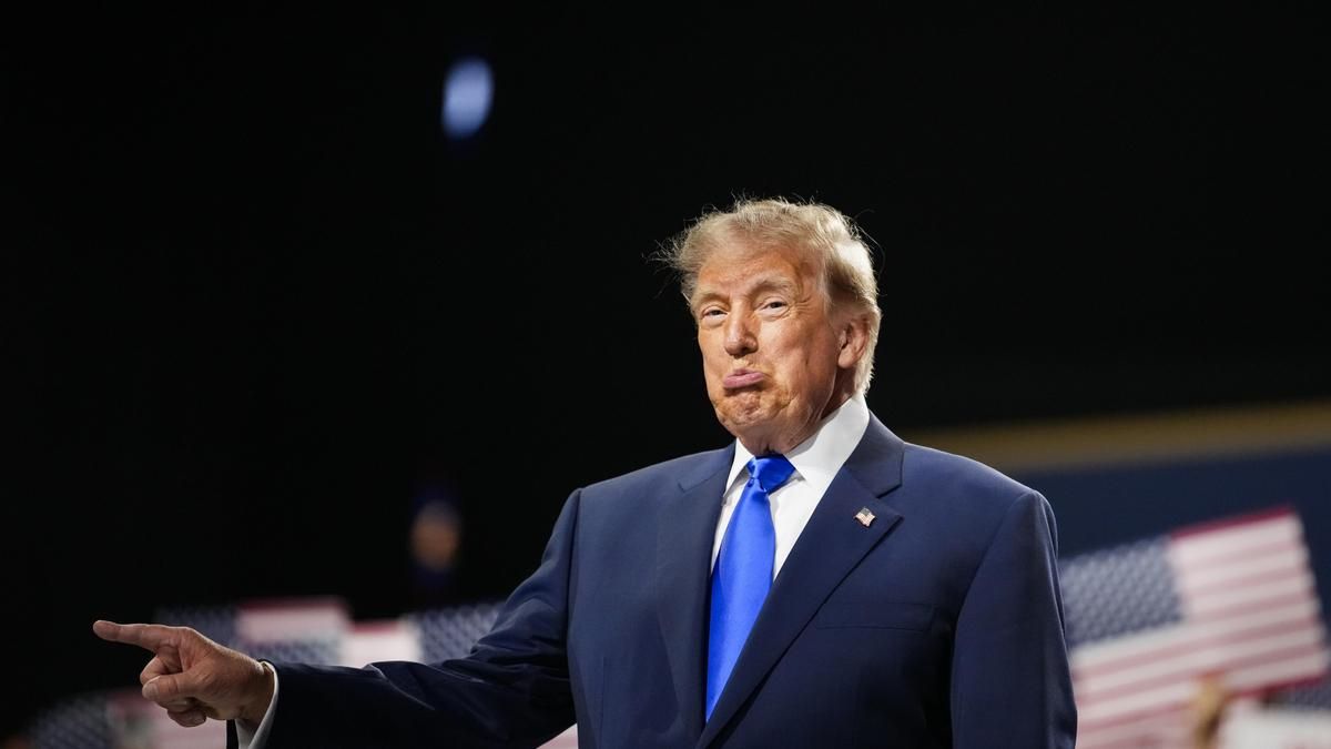 El presidente de los Estados Unidos, Donald Trump, en la primera jornada de la Convención Nacional Republicana de 2026.