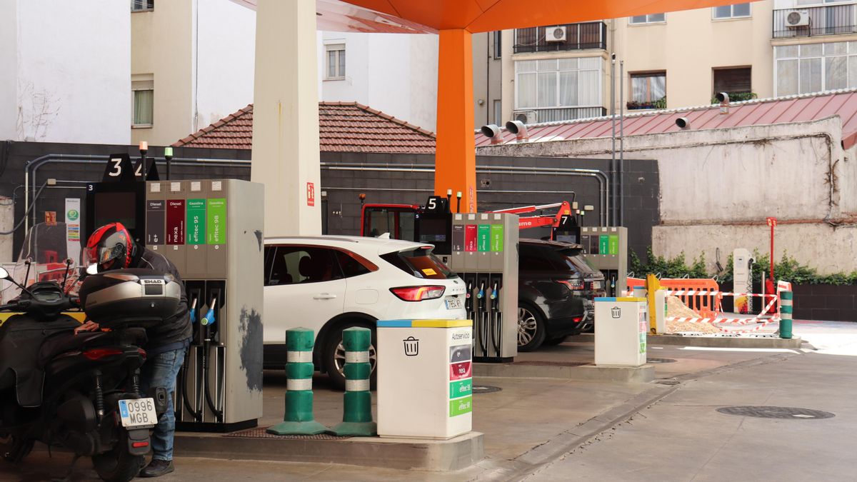 Gasolinera de Repsol en Madrid