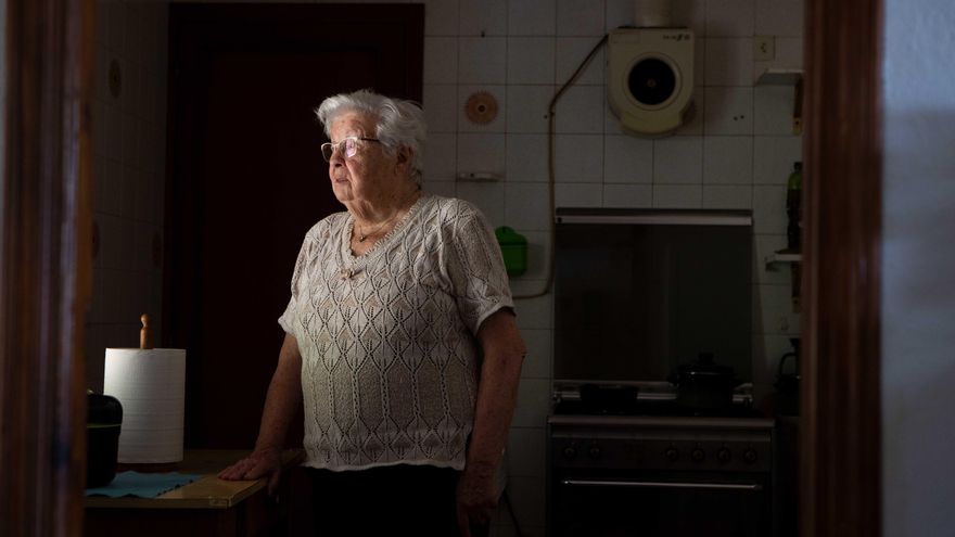 Magdalena Vaquer, en su casa