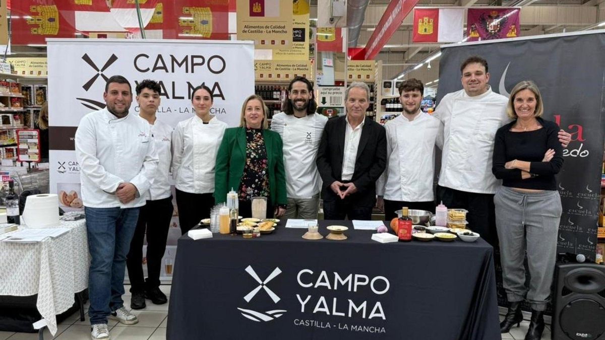 Castilla-La Mancha impulsa la promoción de los alimentos Campo y Alma con un showcooking en Alcampo Toledo