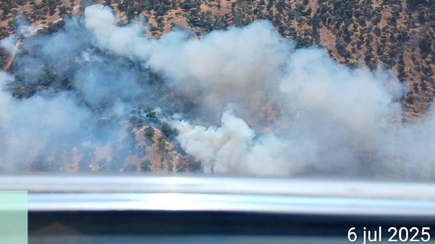 Controlado el incendio forestal declarado este domingo en Cardeña