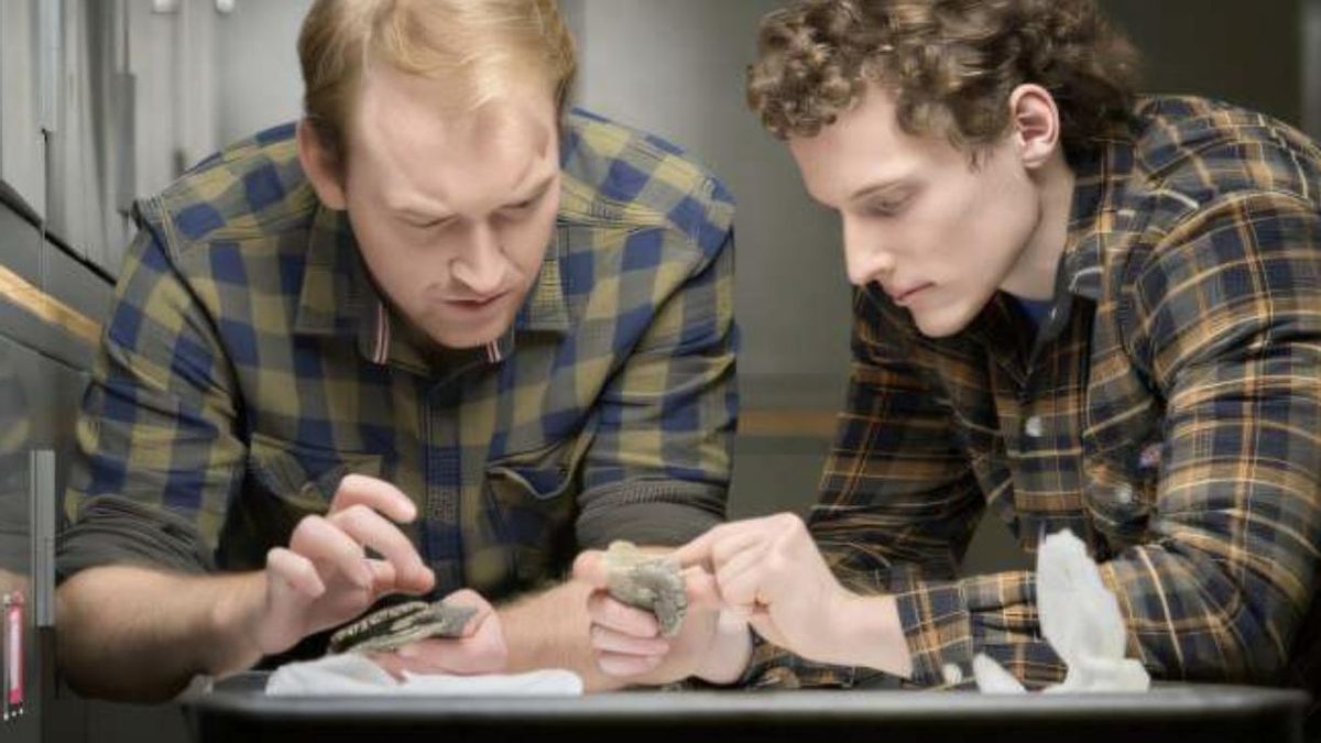 Jack Prall y Brendan Clark estudiaron un resto juvenil descubierto en el suroeste de Montana