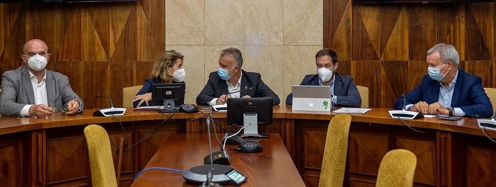 Un momento de la reunión.