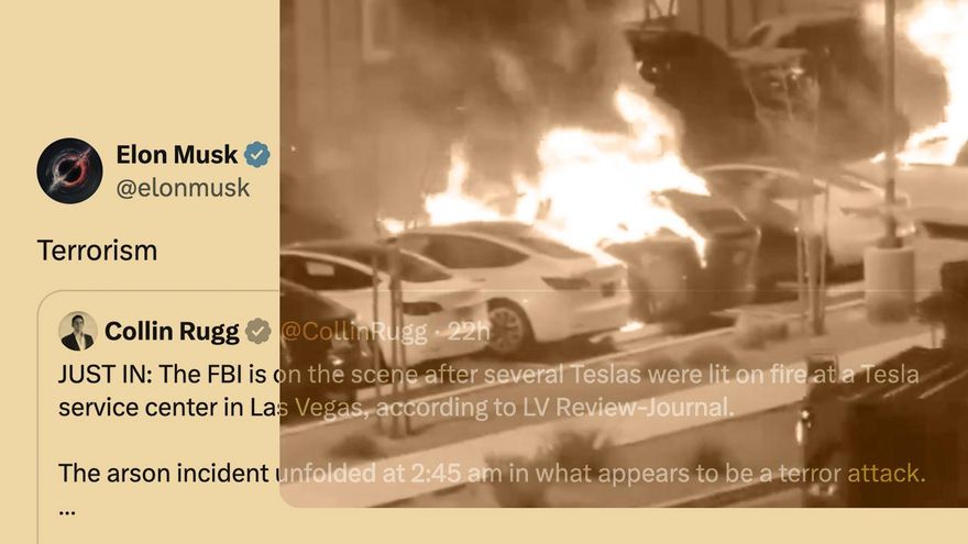 Se recrudecen los ataques contra Tesla y Trump avisa de que se considerarán “terrorismo doméstico”