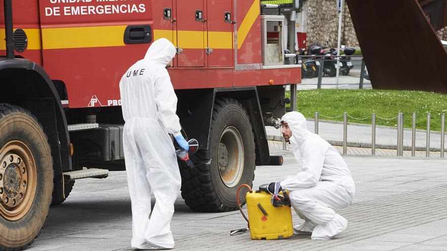 La UME vuelve a Cantabria para desinfectar varias residencias de mayores