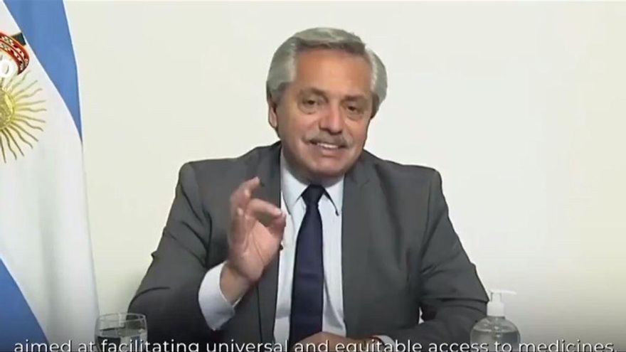 Alberto Fernández celebró hoy que el gobierno de Estados Unidos apoye la suspensión de las patentes