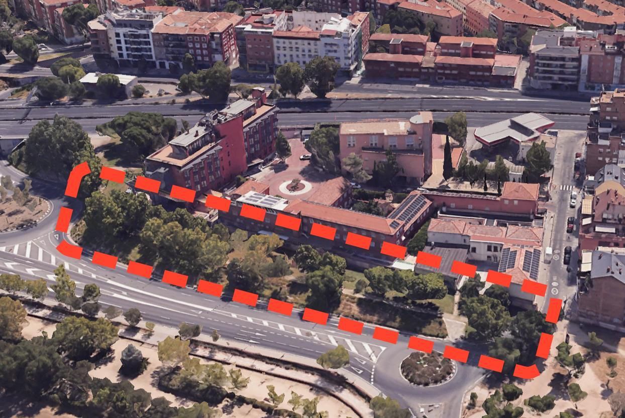 Zona de la calle Dante en la que se han producido las talas