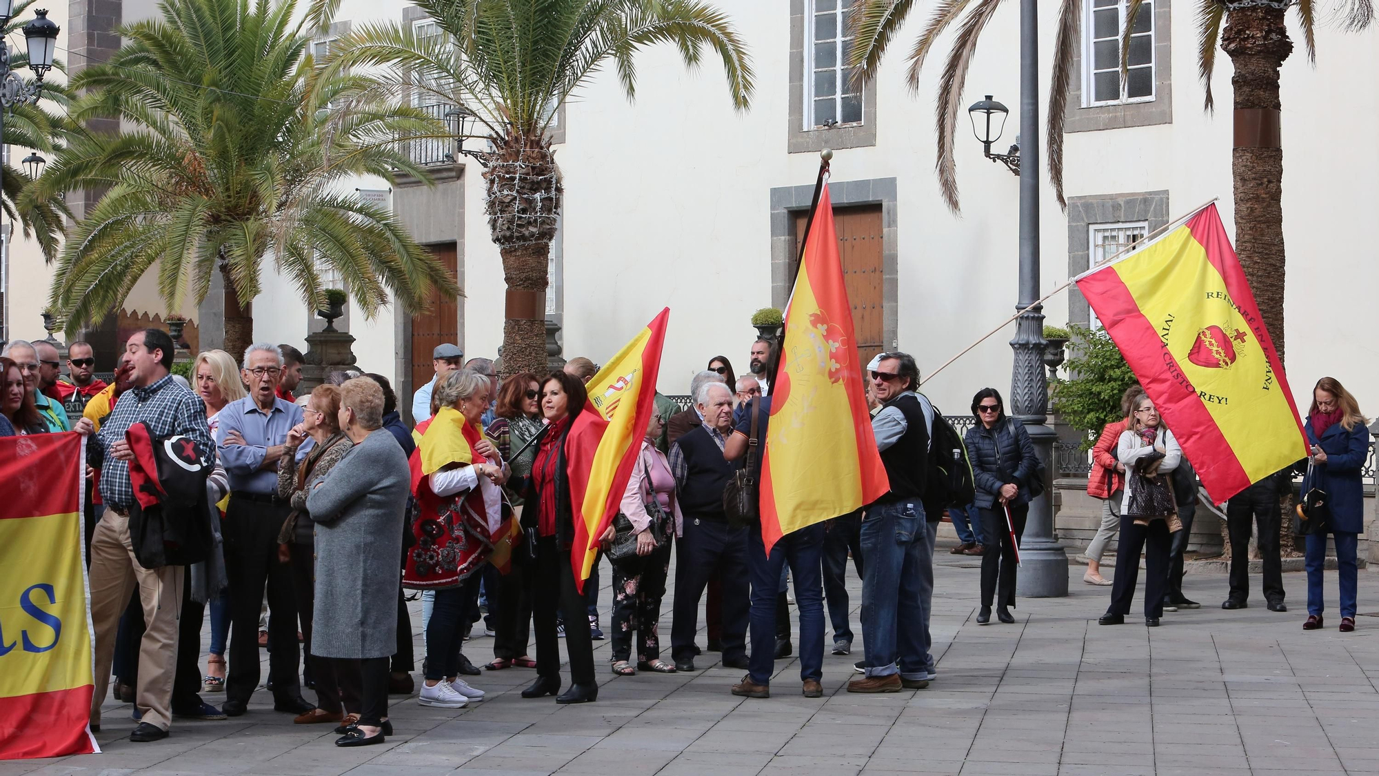 Concentración de Vox en Las Palmas de Gran Canaria