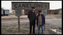 Fotogramde de 'Presentes', en la imagen Mario Fabri y Dante Reimon, militantes sindicales
