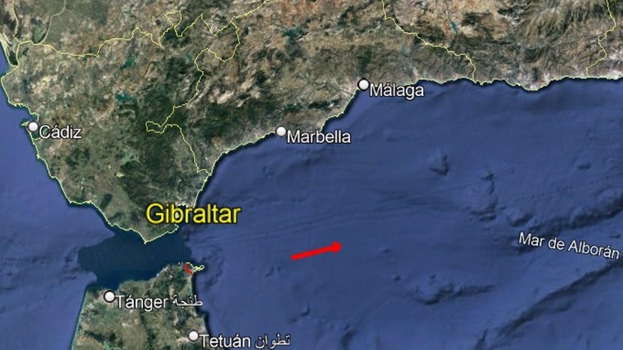 La bola de fuego se creó en un punto intermedio entre las costas de Málaga y Marruecos.