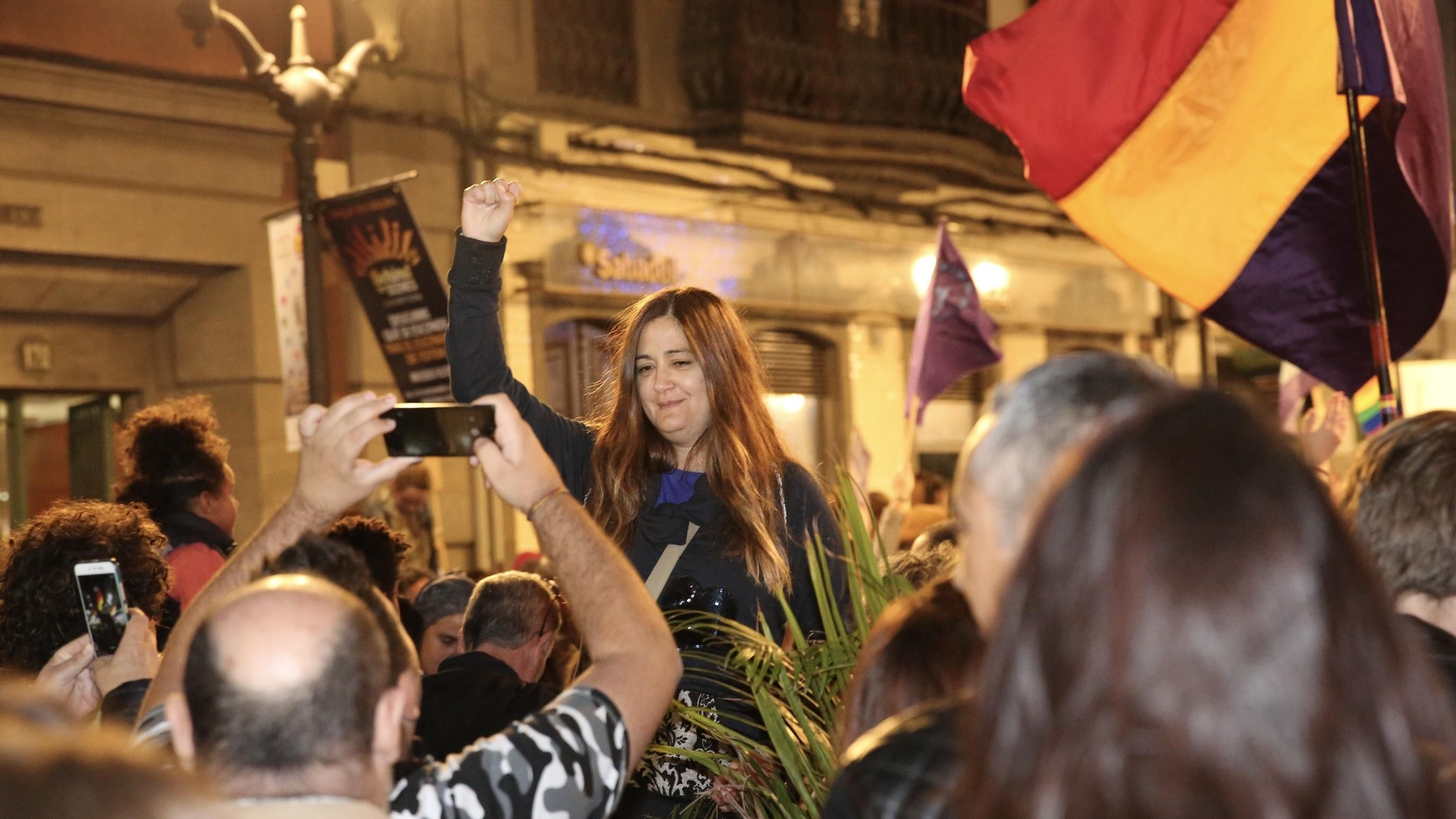 Concentración feminista en Las Palmas de Gran Canaria. (Alejandro Ramos).