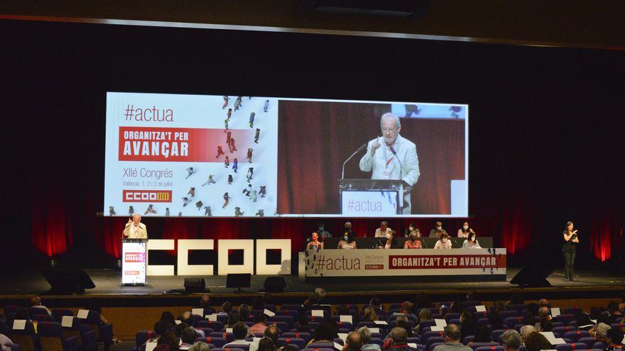 Los delegados asisten al XII Congreso Confederal de CCOO-PV.