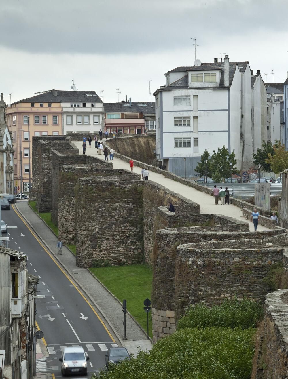 La muralla de Lugo en una fotografía de la UNESCO.