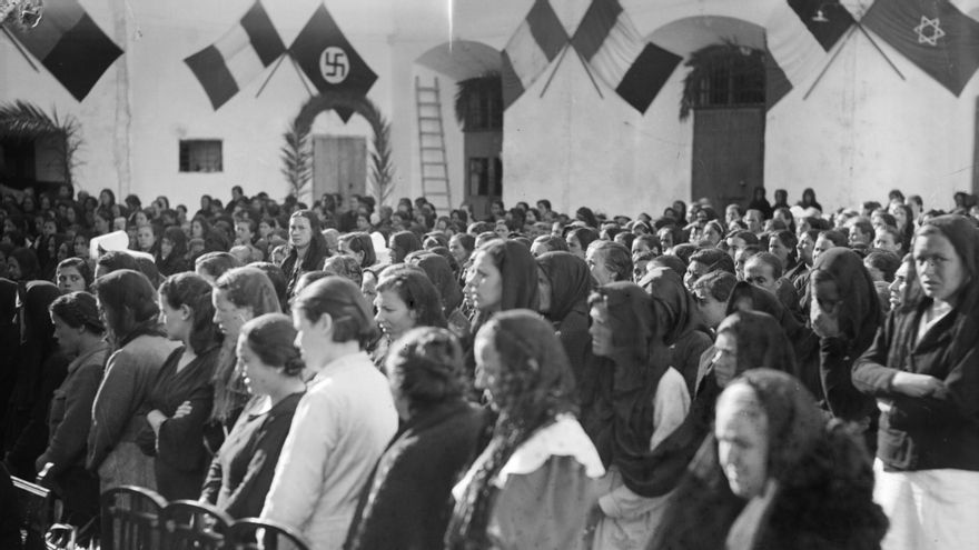 Presas de la cárcel de mujeres de Málaga en 1940.