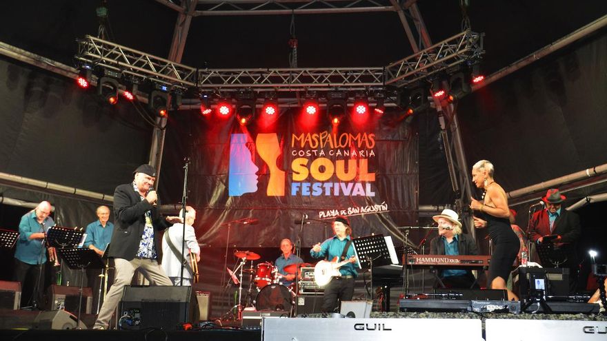 Uno de los conciertos en el Festival Maspalomas Costa Canaria Soul Festival
