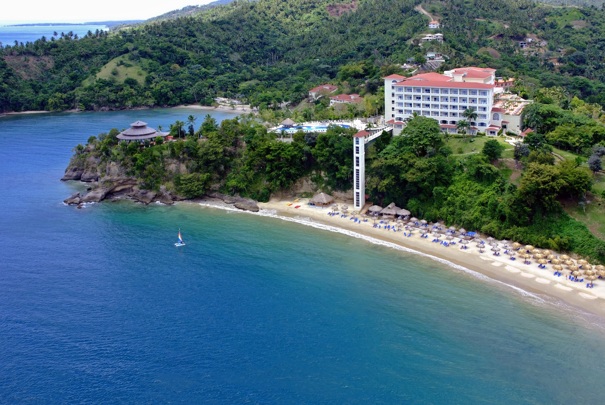 Vista aérea del Eurostars Grand Cayacoa: