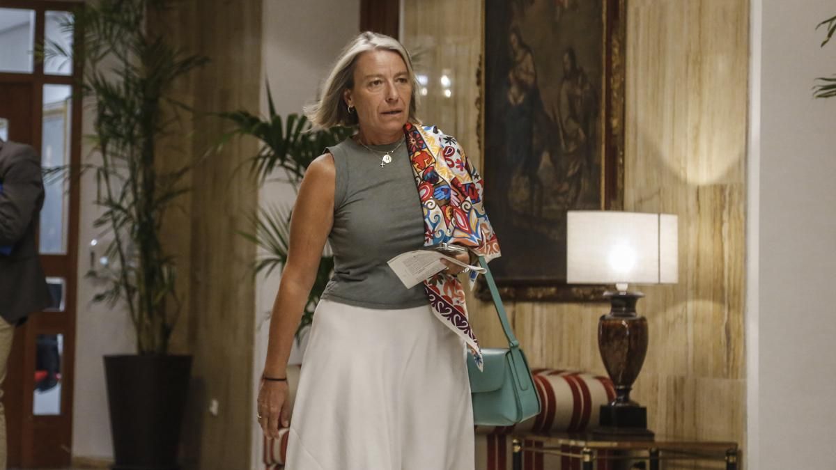 La concejala de Cultura y presidenta del IMAE, Isabel Albás, en el Pleno ordinario de agosto del Ayuntamiento