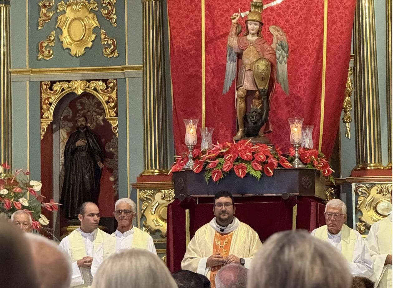 Imagen de San Miguel Arcángel, patrón de La Palma.