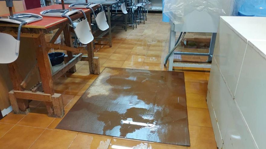 Goteras y daños en la Escuela de Arte y Superior de Diseño Gran Canaria