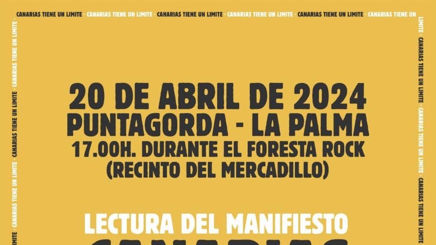 La Palma se une a la manifestación “histórica” contra la masificación de las Islas