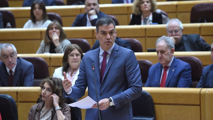 El presidente del Gobierno comparece por primera vez esta legislatura en la sesión de control del Senado.