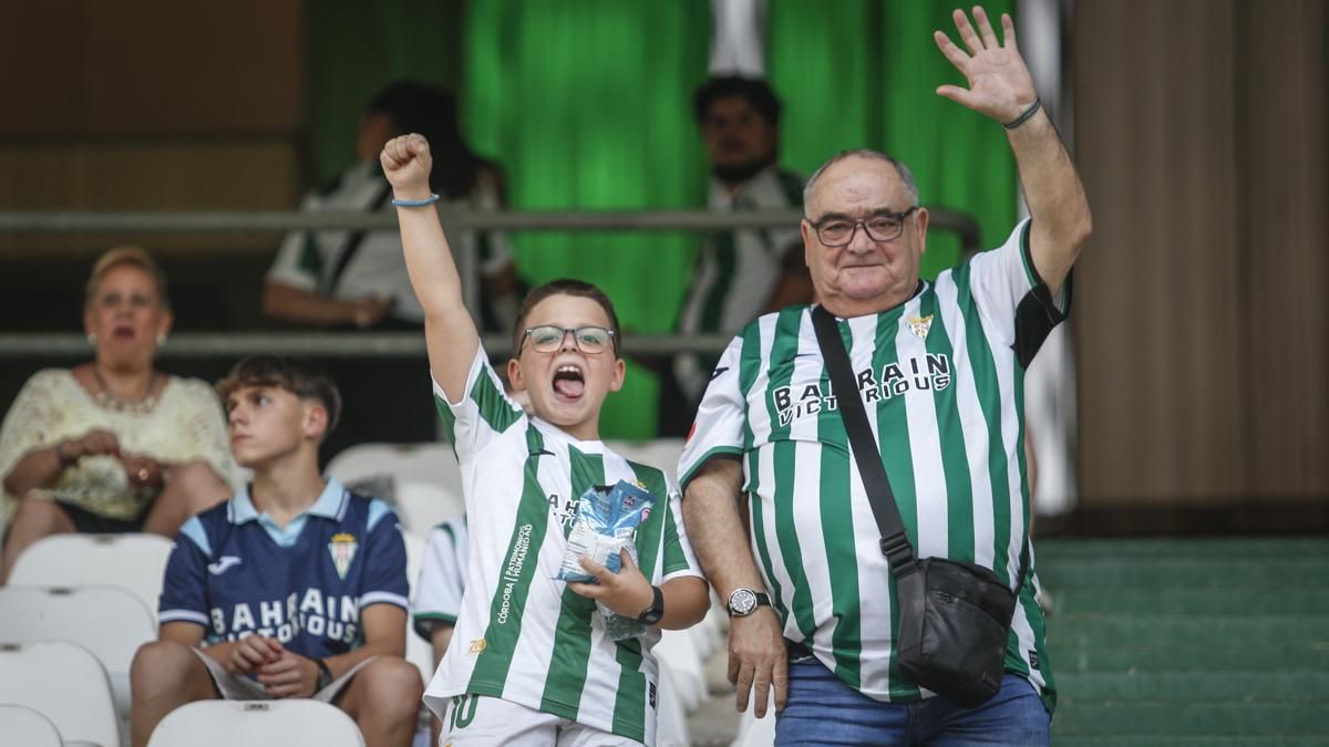 Grada Blanquiverde del Cordoba CF - Sevilla FC
