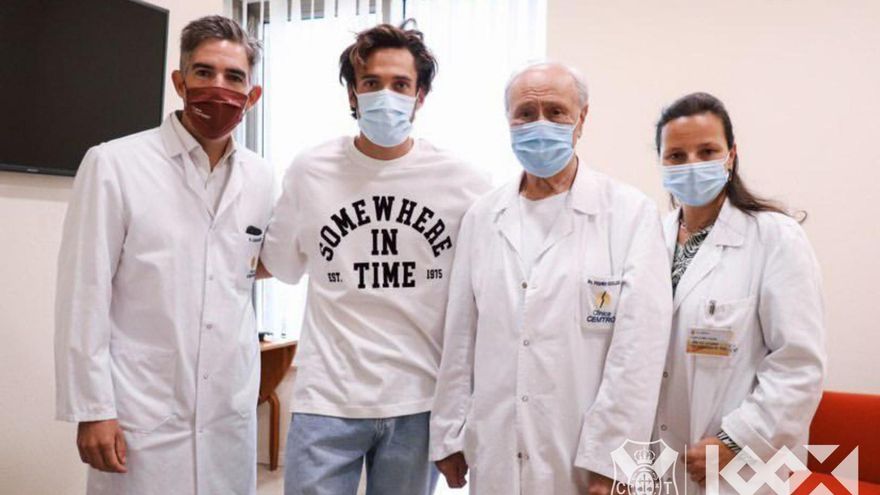 Álex Corredera, tercer jugador del Tenerife operado en los últimos meses